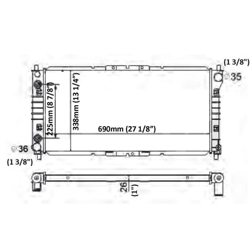 Reach International 41-1325 Radiator