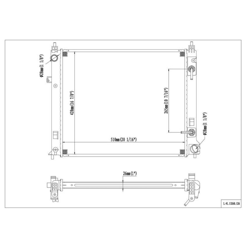 Reach International 41-13260 Radiator