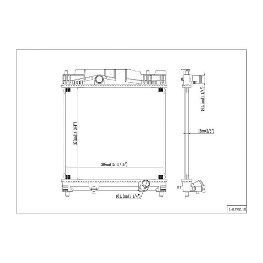 Reach International 41-13263 Radiator