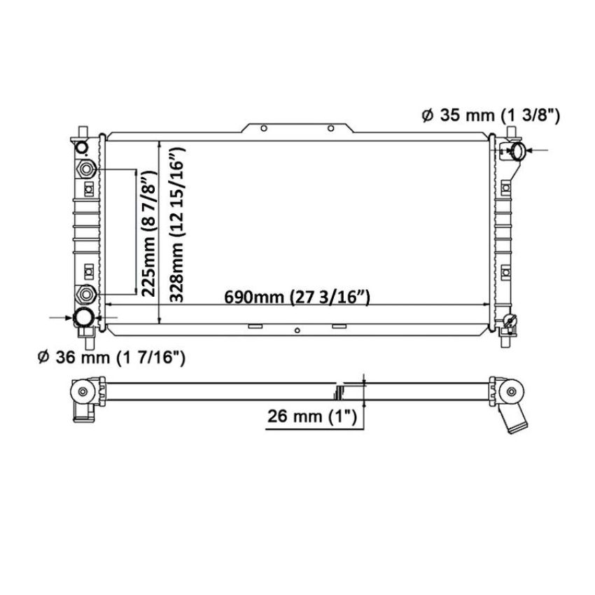 Reach International 41-1326 Radiator