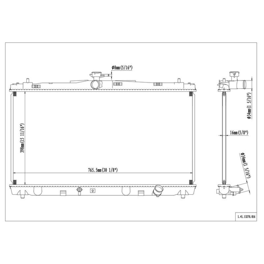 Reach International 41-13270 Radiator