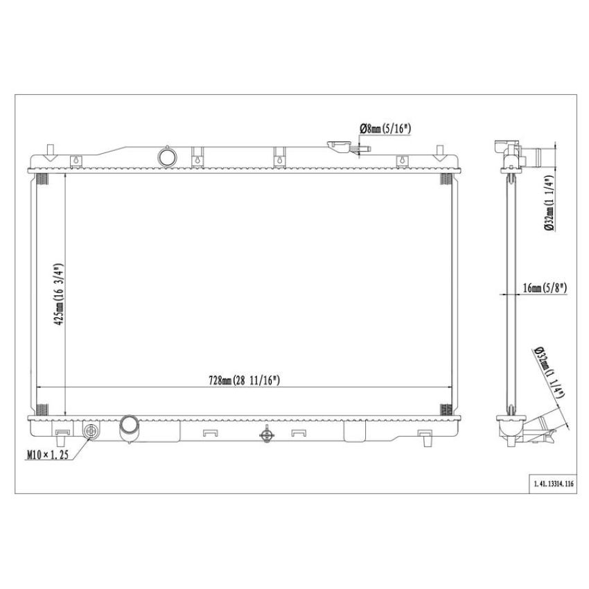 Reach International 41-13314 Radiator