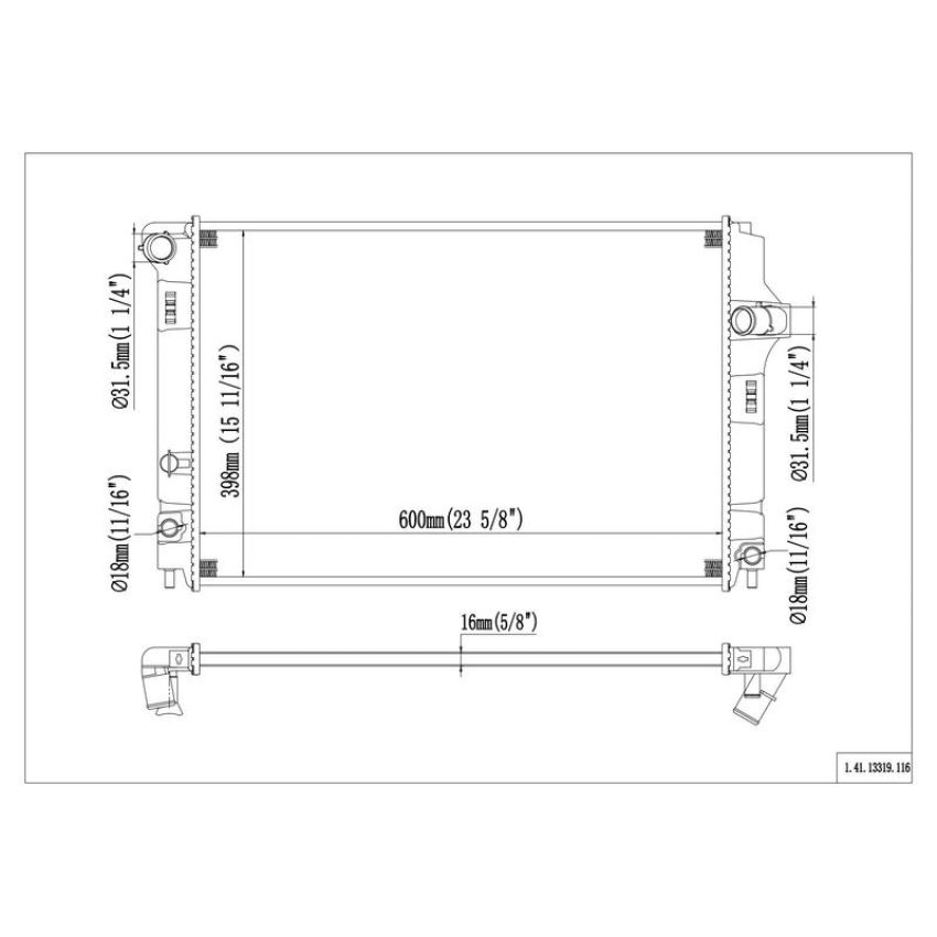 Reach International 41-13319 Radiator