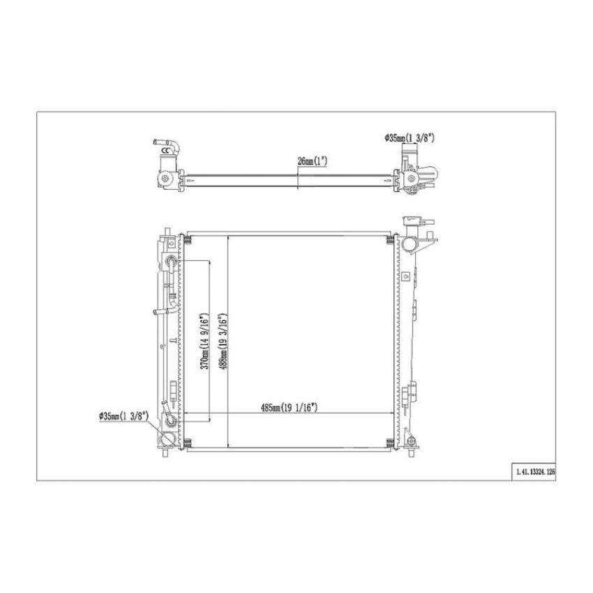 Reach International 41-13324 Radiator