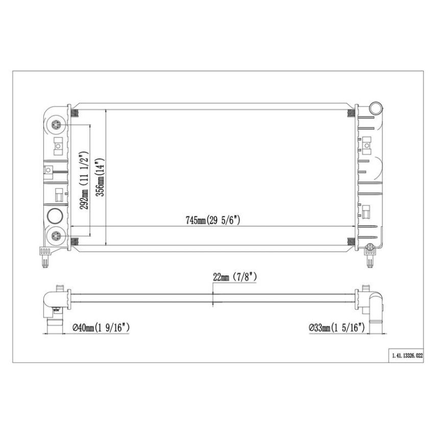 Reach International 41-13326 Radiator