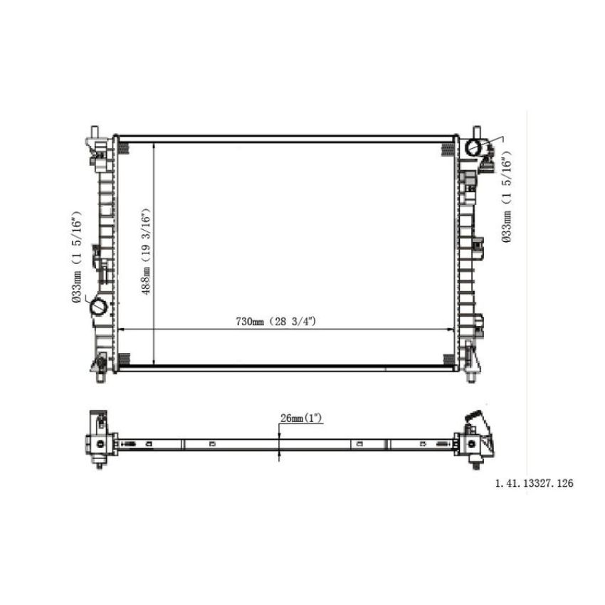 Reach International 41-13327 Radiator