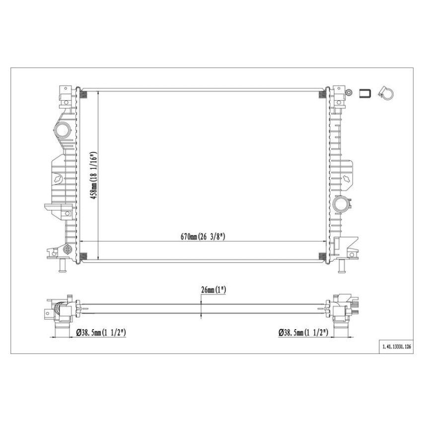 Reach International 41-13331 Radiator