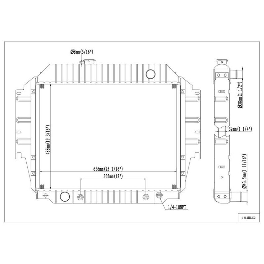 Reach International 41-1333 Radiator