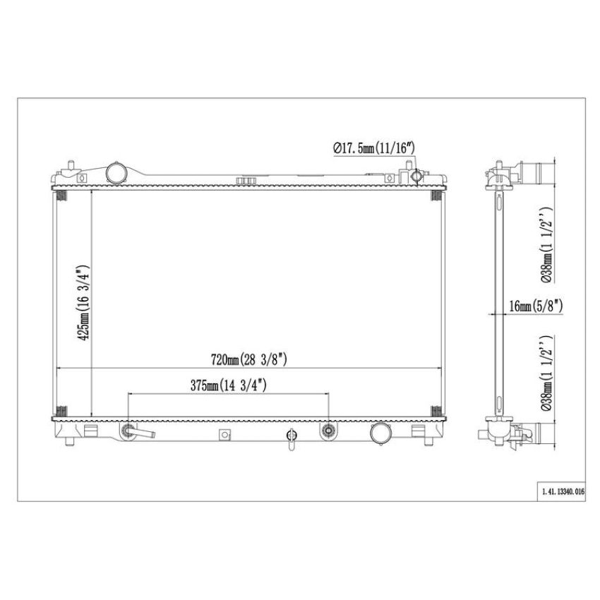 Reach International 41-13340 Radiator