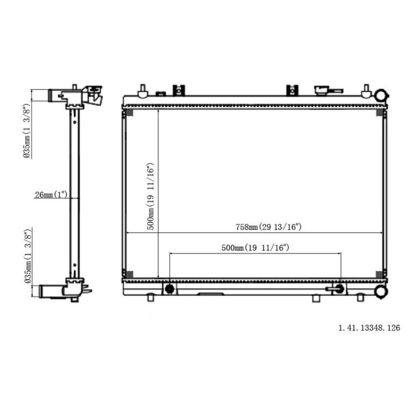 Reach International 41-13348 Radiator
