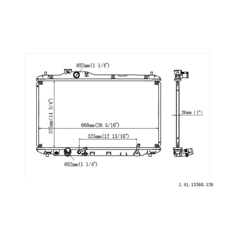 Reach International 41-13360 Radiator