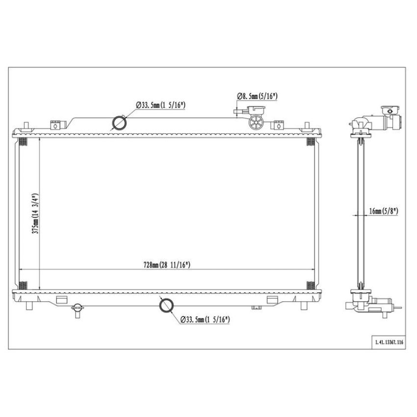 Reach International 41-13367 Radiator