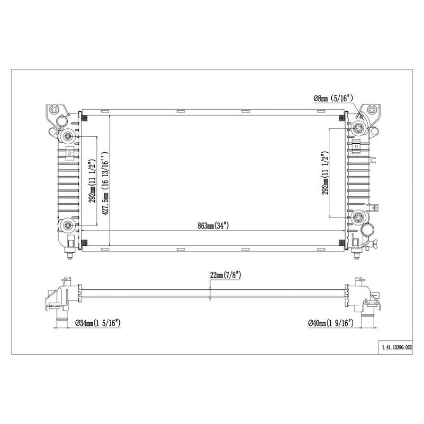 Reach International 41-13396 Radiator