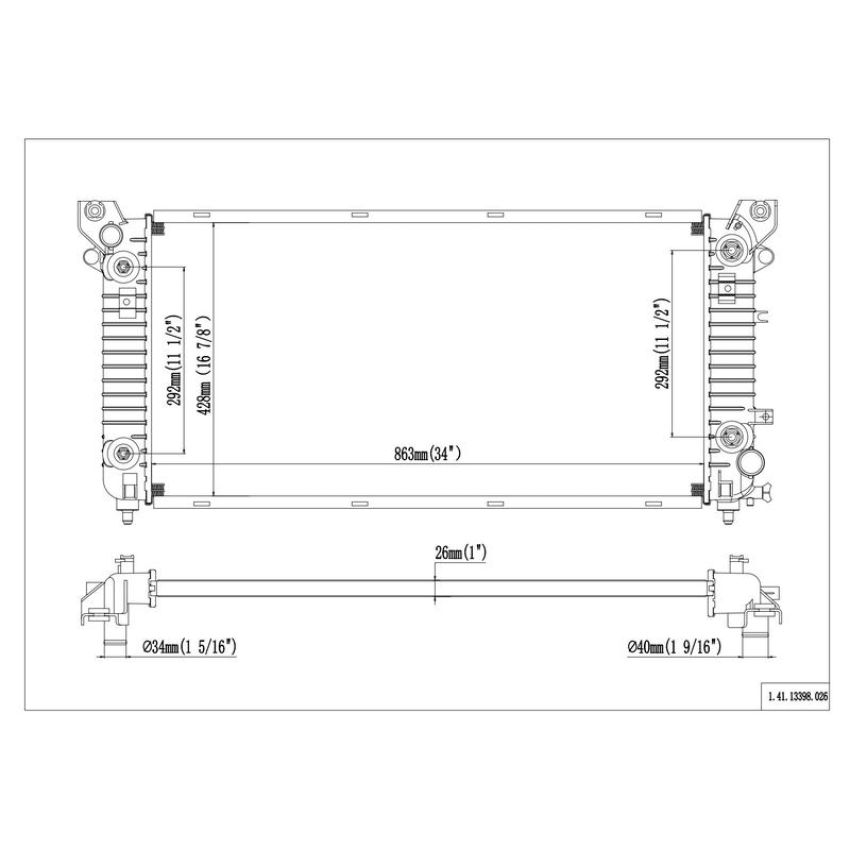 Reach International 41-13398 Radiator
