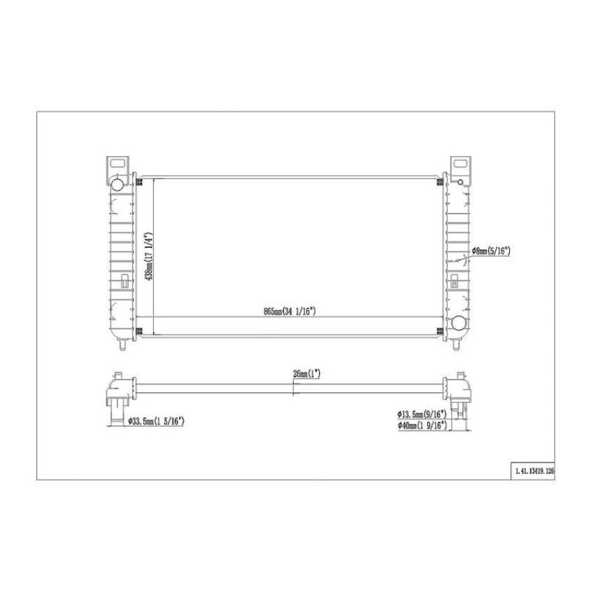 Reach International 41-13419 Radiator