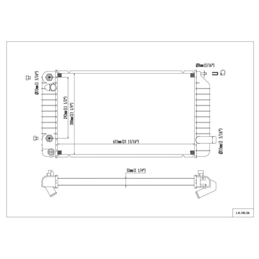 Reach International 41-1343 Radiator