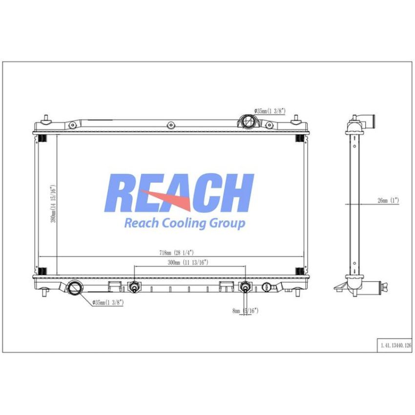 Reach International 41-13440 Radiator