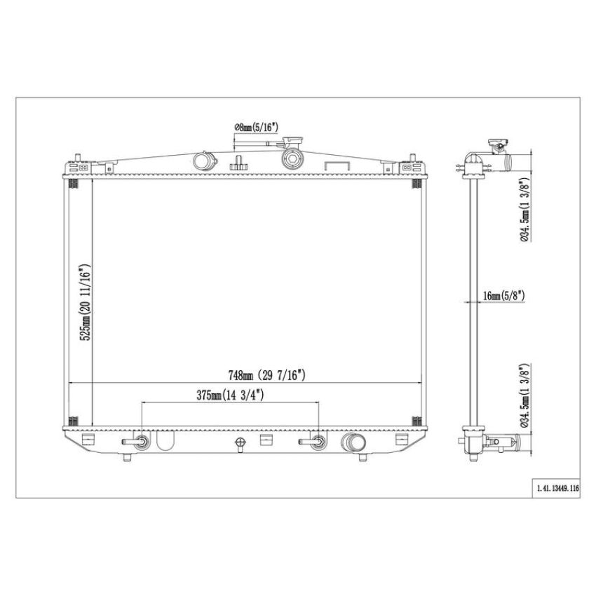 Reach International 41-13449 Radiator