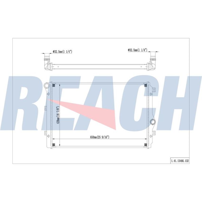 Reach International 41-13466 Radiator