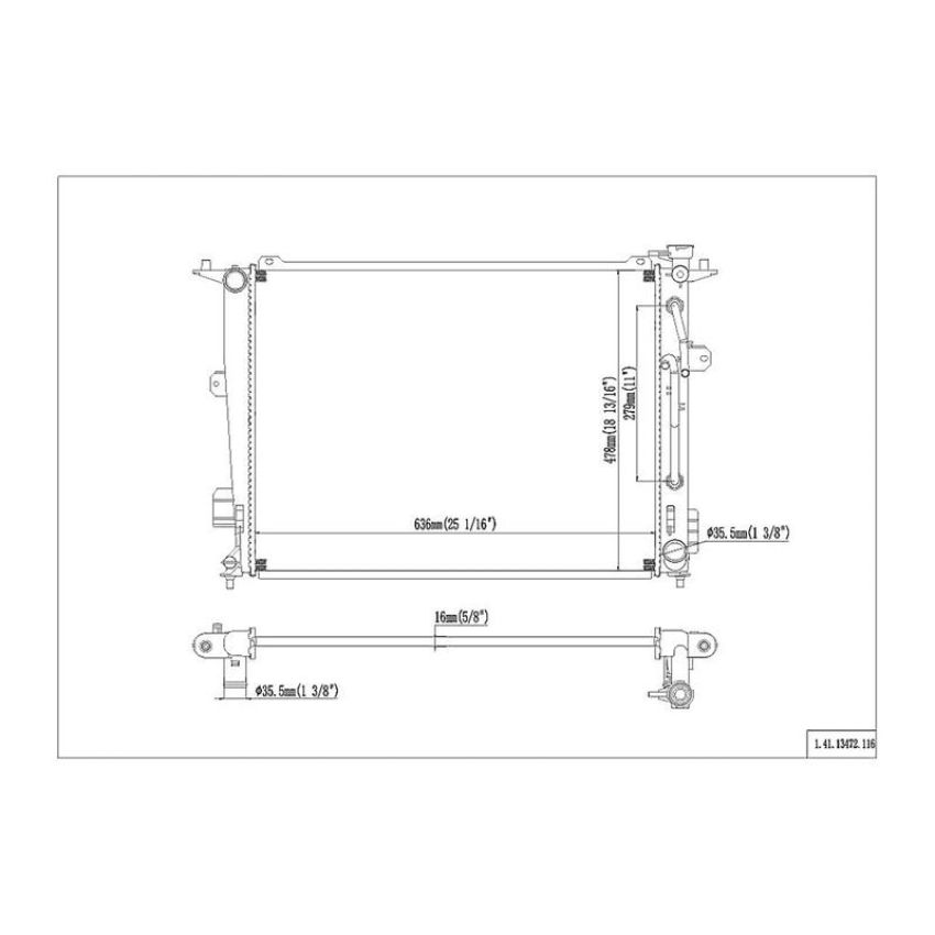 Reach International 41-13472 Radiator