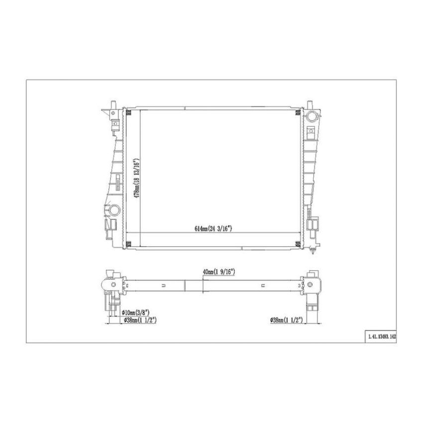 Reach International 41-13483 Radiator