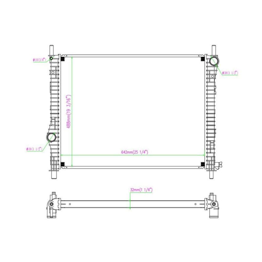 Reach International 41-13486 Radiator