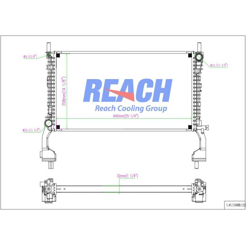Reach International 41-13488 Radiator