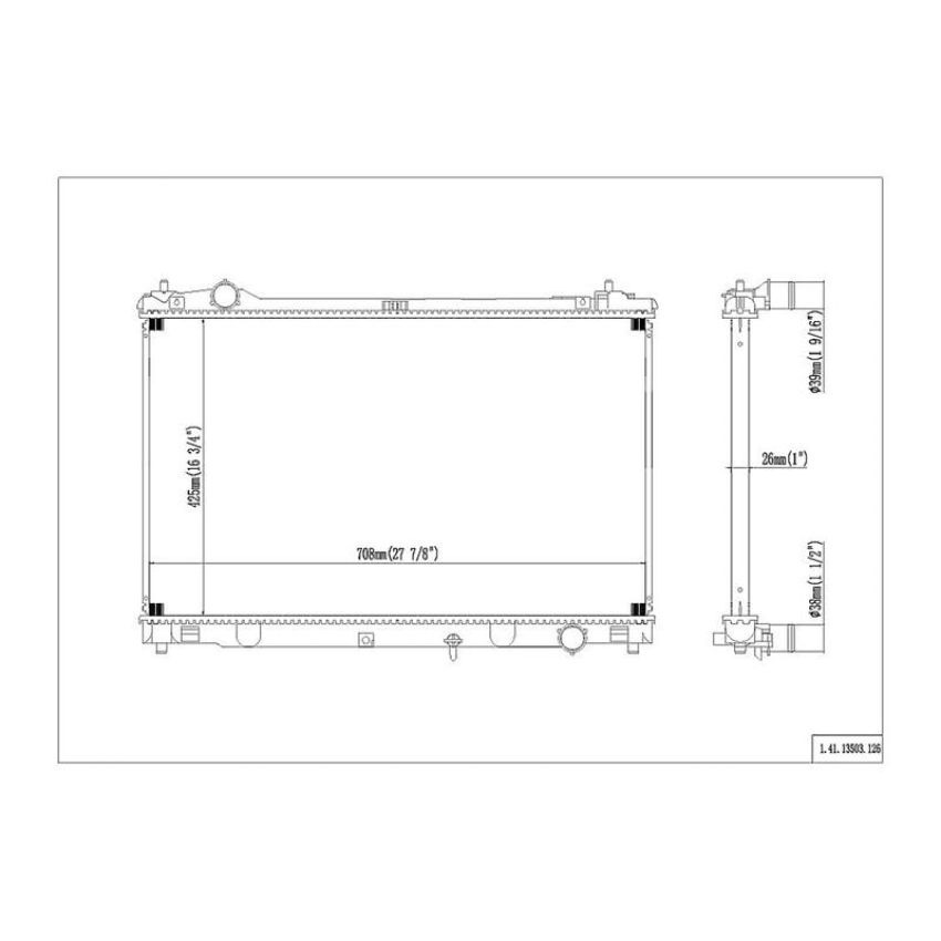 Reach International 41-13503 Radiator