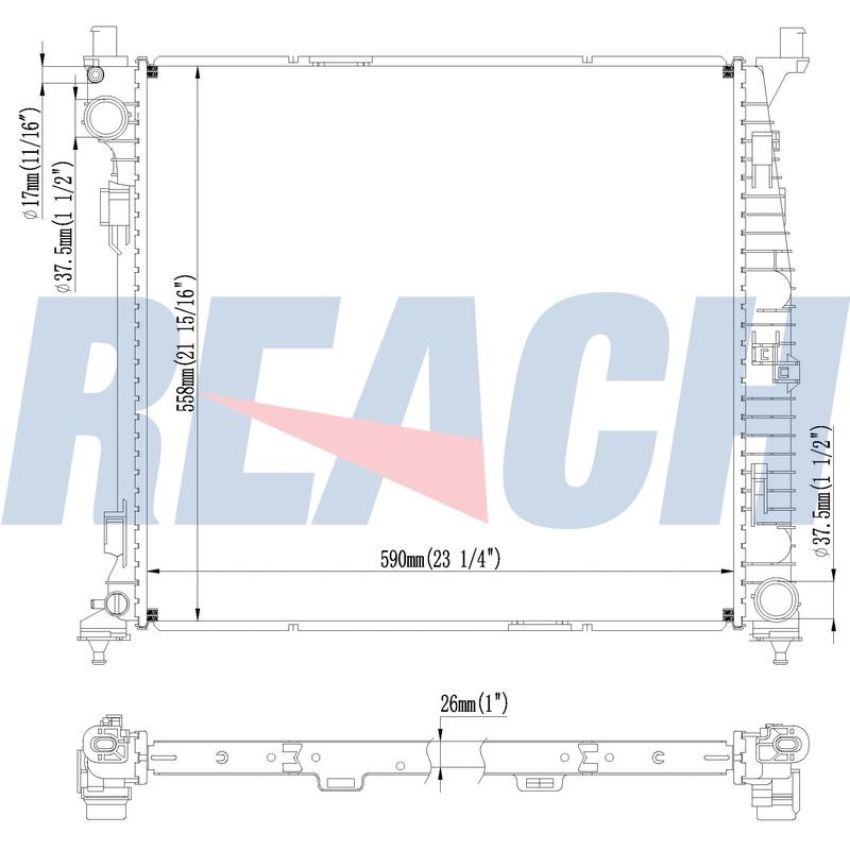 Reach International 41-13504 Radiator