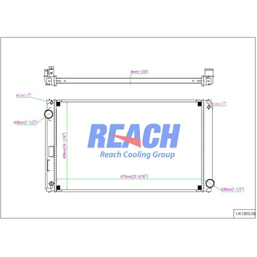 Reach International 41-13515 Radiator