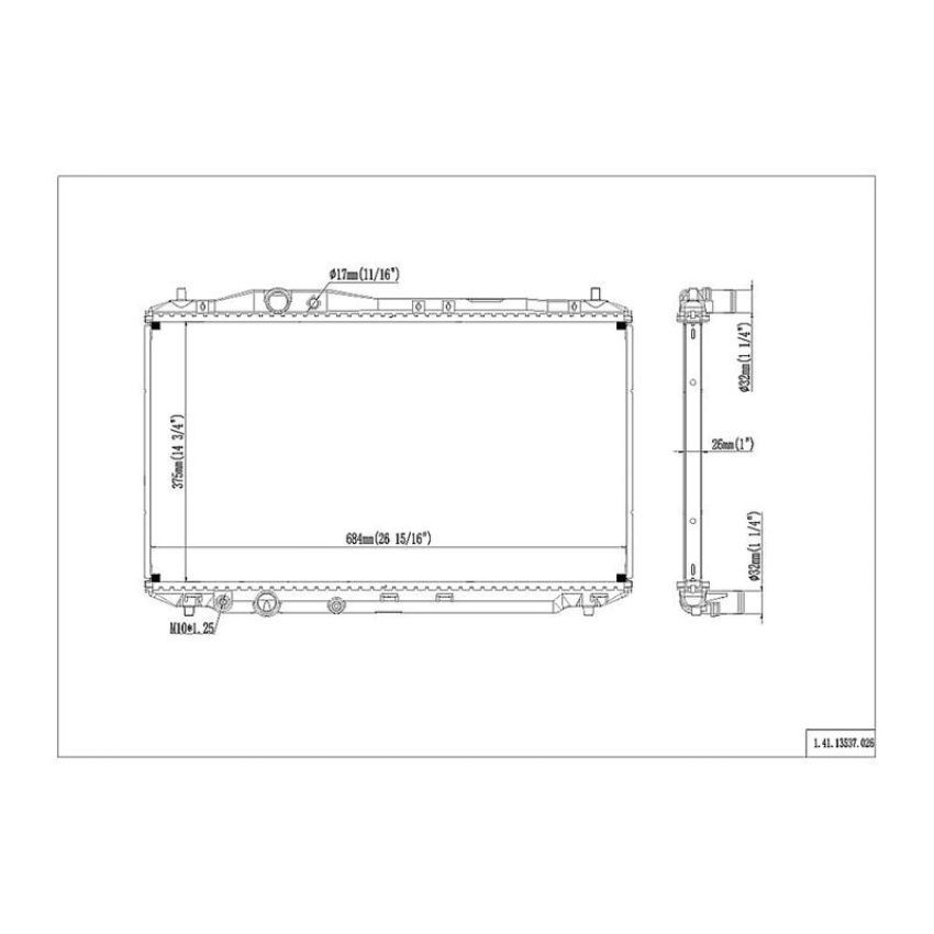 Reach International 41-13537 Radiator