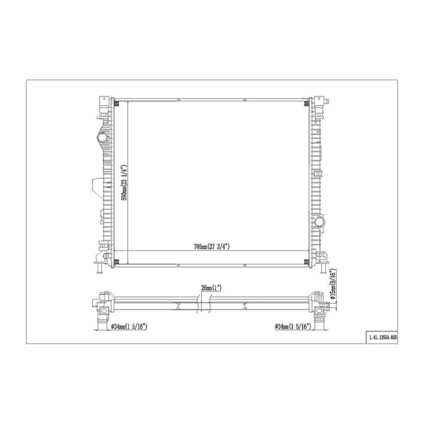 Reach International 41-13554 Radiator