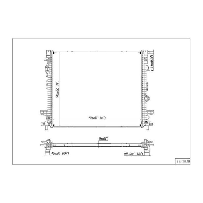 Reach International 41-13555 Radiator