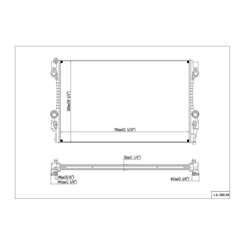 Reach International 41-13562 Radiator