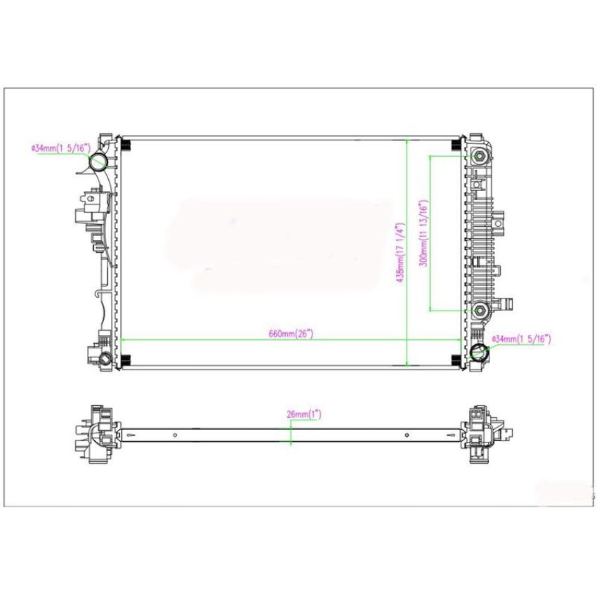 Reach International 41-13574 Radiator