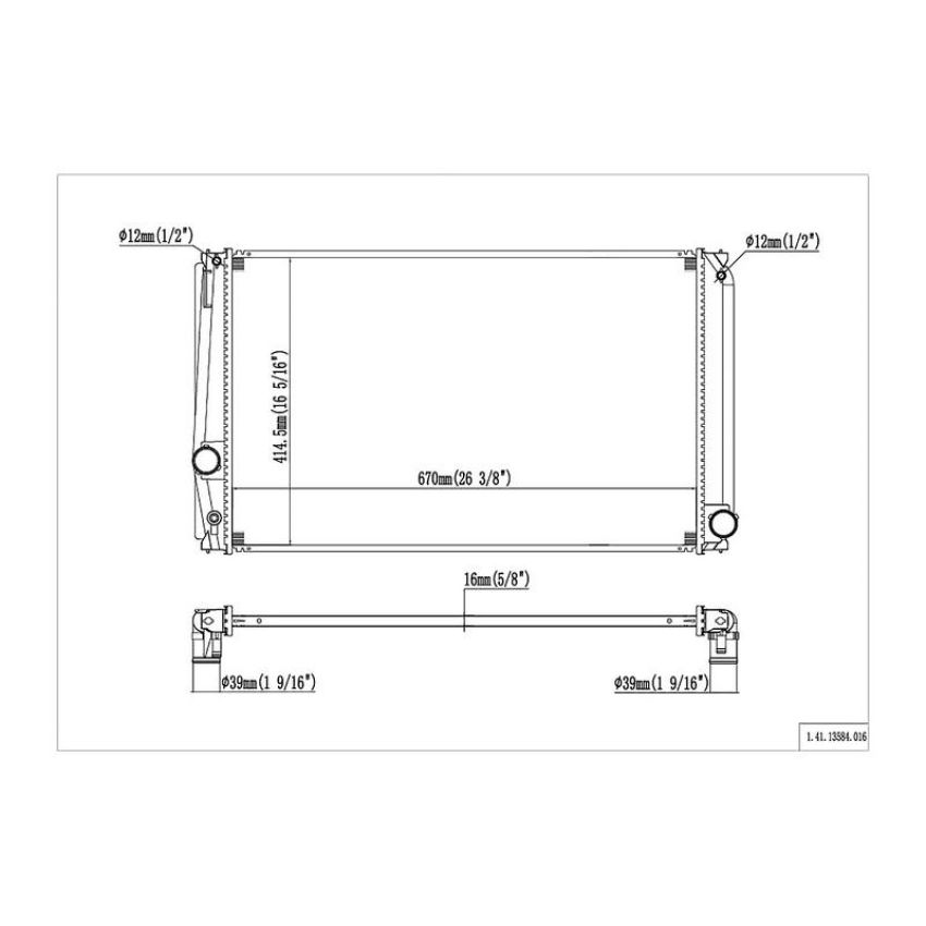 Reach International 41-13584 Radiator