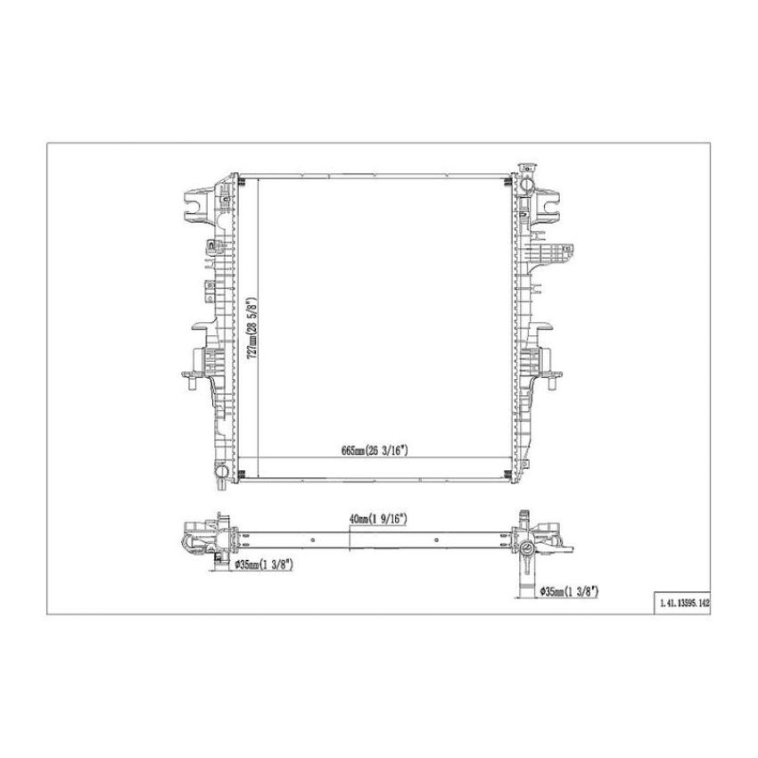 Reach International 41-13595 Radiator