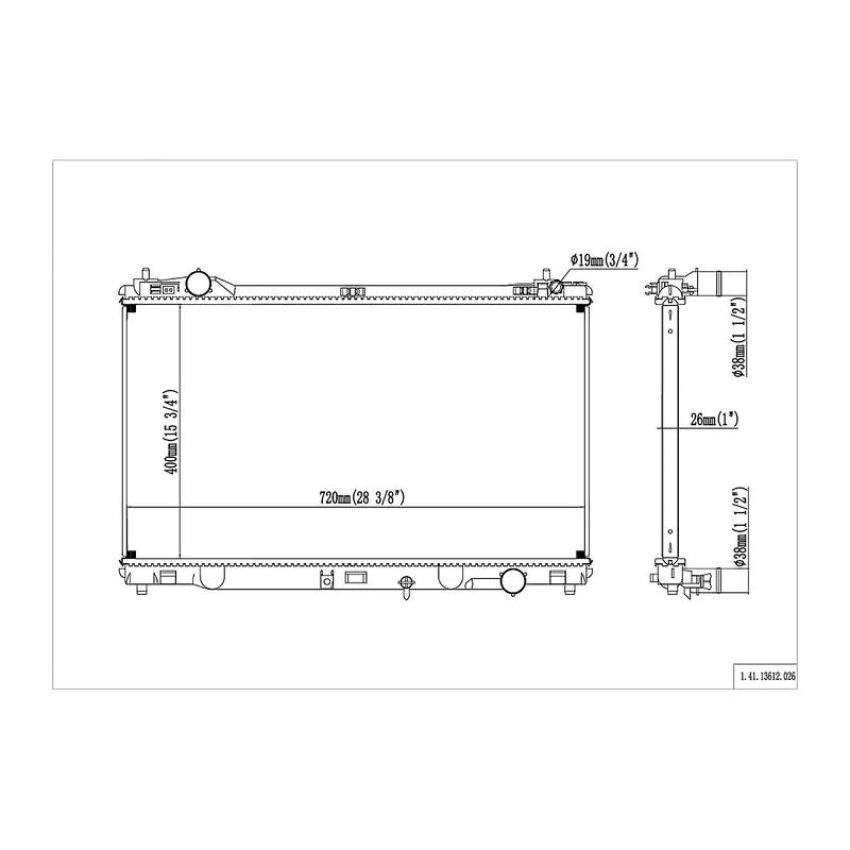 Reach International 41-13612 Radiator