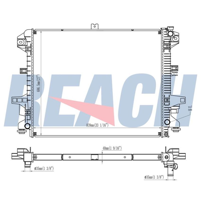 Reach International 41-13652 Radiator