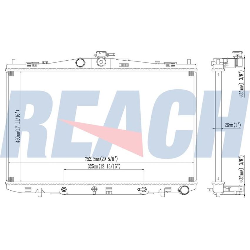 Reach International 41-13663 Radiator