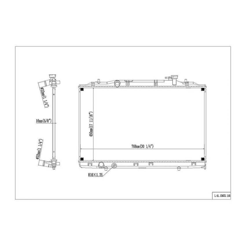 Reach International 41-13672 Radiator