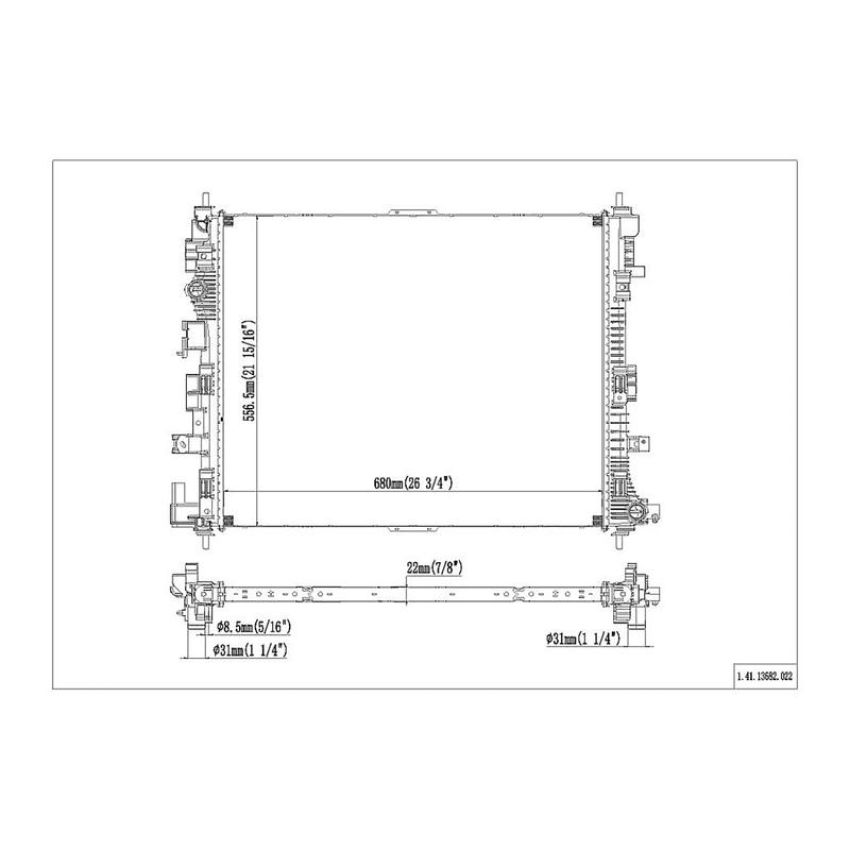 Reach International 41-13682 Radiator