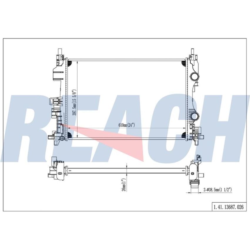 Reach International 41-13687 Radiator