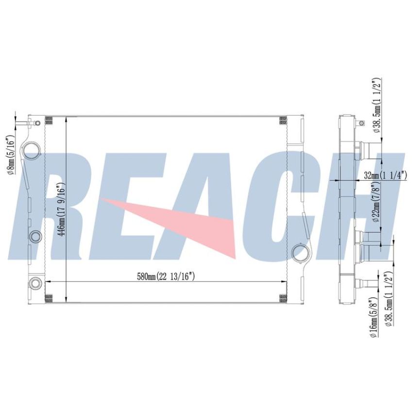 Reach International 41-13694 Radiator