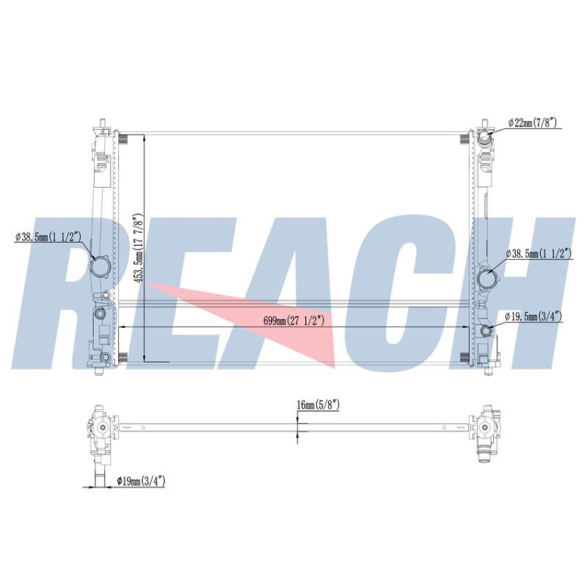 Reach International 41-13695 Radiator