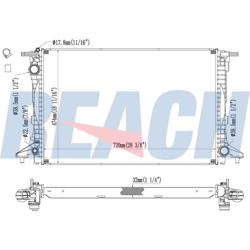 Reach International 41-13773 Radiator