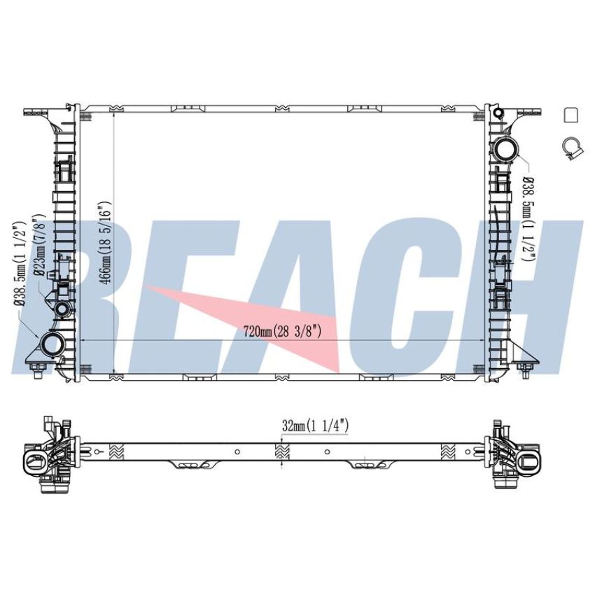 Reach International 41-13795 Radiator