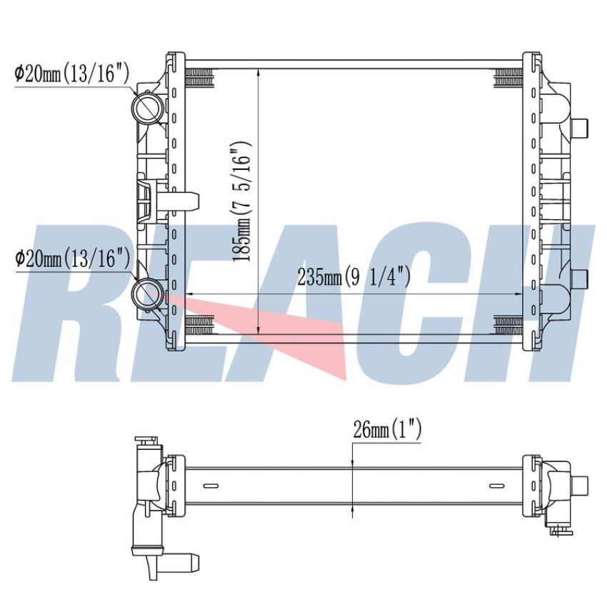 Reach International 41-13809 Radiator