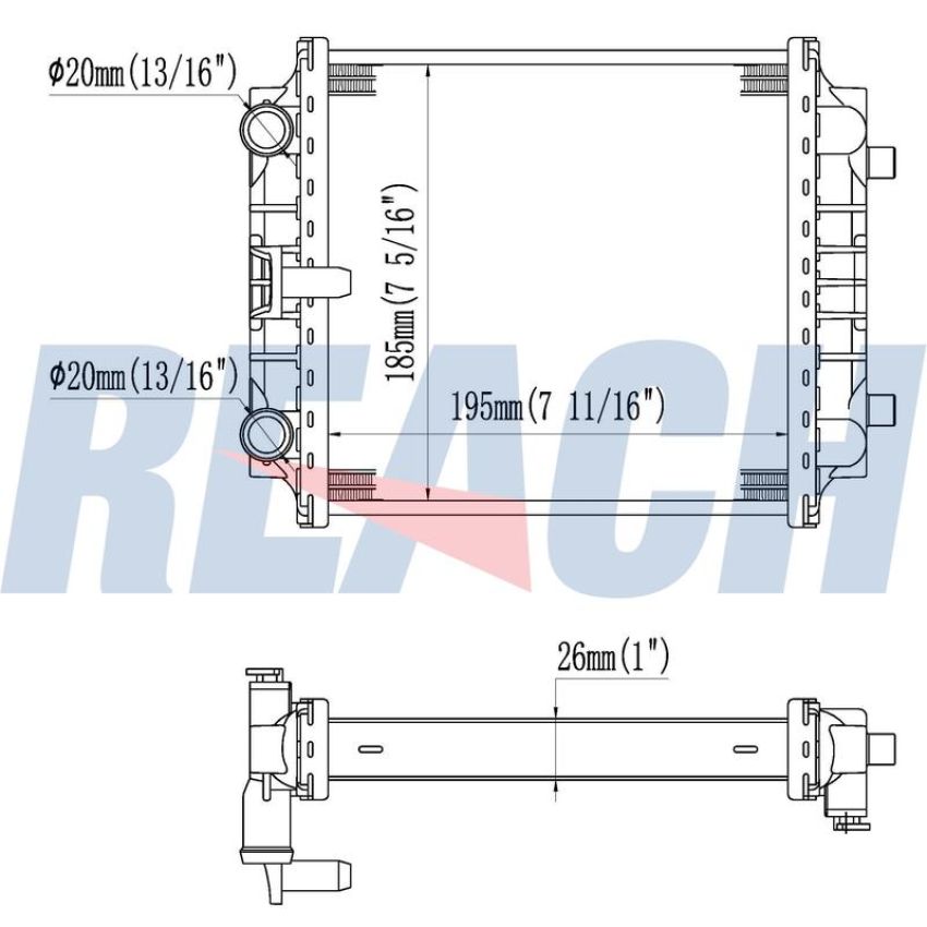 Reach International 41-13810 Radiator