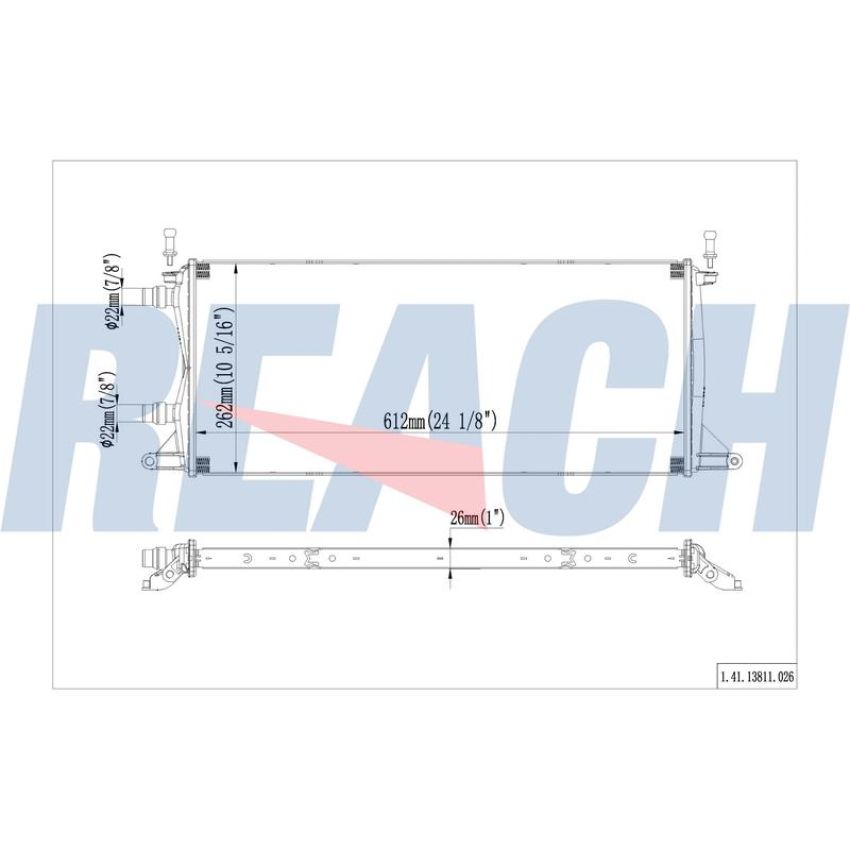 Reach International 41-13811 Radiator